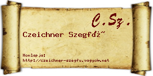 Czeichner Szegfű névjegykártya